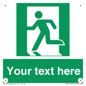 Custom Emergency Exit Left Sign